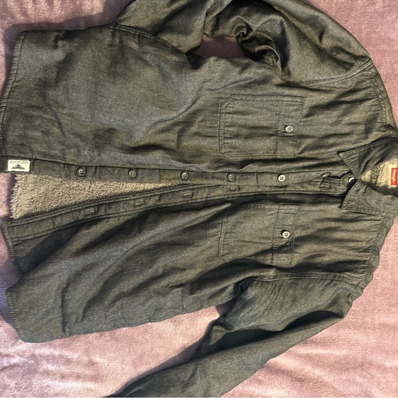 Wrangler Other - Wrangler Charcoal Shirt Jacket